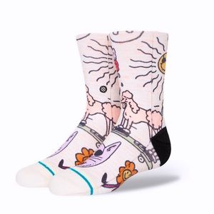 NWT Stance ON MY MIND KIDS POLY CREW SOCKS |Size Large